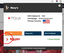 Example of Macys when not joined