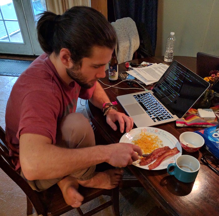 code and eggs for breakfast